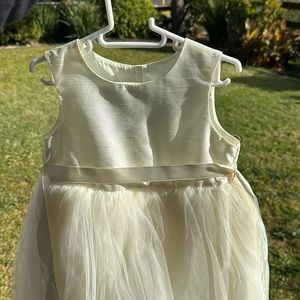 Toddler girls fancy ivory dress